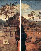 BELLINI, Giovanni Madonna and Child Blessing (details) Spain oil painting artist